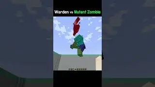 Warden vs Mutant Zombie | Minecraft Mob Battle #Shorts