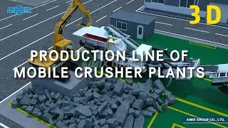 Aimix 3D Production Line of Crawler Type Mobile Crusher Plants