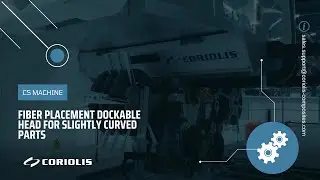 Coriolis Composites- C5 machine - Fiber placement dockable head for slightly curved parts