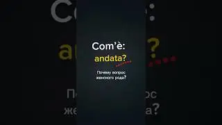 🇮🇹 Почему Com&rsquo;&egrave; andata? в женском роде #итальянскийязык  #лексикаграмматикаитальянский
