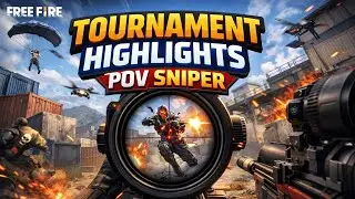 🔥 Free Fire Tournament Highlights | POV Sniper Gameplay 🔥