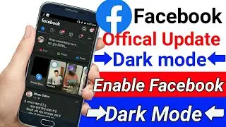 how to enable dark mode on facebook | Facebook Dark Mode New Update 2021#shorts