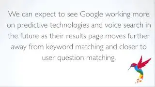 What is Google's Hummingbird update?