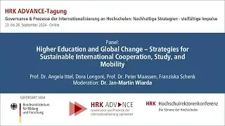 Panel &bdquo;Strategies for Sustainable International Cooperation, Study, and Mobility&ldquo;