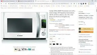 🔥 &iexcl;Oferta Amazon! Microondas Candy CMXG 20DW barato 57&euro; &iexcl;45% DTO! Opiniones | Descuentos 🔥