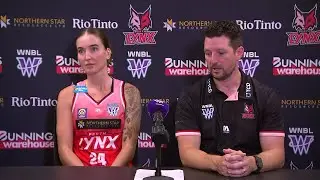 PRESS CONFERENCE: Ryan Petrik and Anneli Maley vs UC Capitals, R10 WNBL26