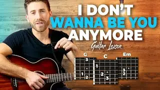 idontwannabeyouanymore Guitar Tutorial (Billie Eilish) Easy Chords Guitar Lesson