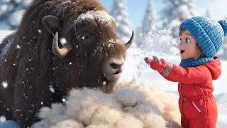 Oops! Baby Musk Ox Dropped the Wool | Nursery Rhymes for Kids & Baby Songs