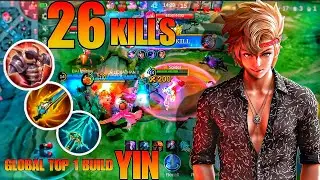 26 KILLS YIN JUNGLE DESTROYS RANKED 😱 | No Mercy Gameplay ~ MLBB