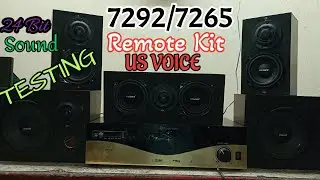TDA7292/7265 Remote 5.1 Amplifier With US VOICE Speaker 24bit Song Testing