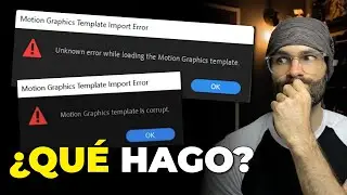 ❌ Motion Graphics template is corrupt (Unknown error while loading the Motion Graphics template)