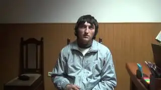 Сотрудники ФСБ допрашивают боевика ( Арсен Талибов, взорвался 15.02.2016 ) из Дагестана