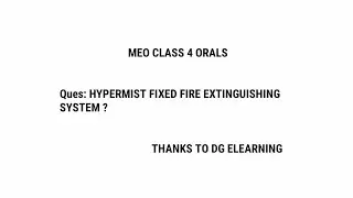 Hypermist Fixed Fire Extinguishing System | Fixed Fire Fighting System | Meo Class 4 orals