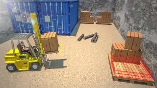 Forklift Games Rear Wheels Forklift Driving (by Zact Studio Games) Android Gameplay [HD]