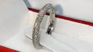 Tiffany Inspired Platinum Knife-Edge Wedding Anniversary Ring