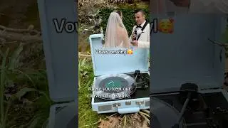 Sounds so beautiful 🥹🥰#vinyl #recordplayer #taylorswift #wedding