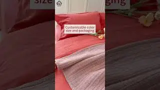100% French linen bedding set,customizable designs and colors, the best linen bedding factory.