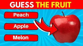 GUESS the FRUIT in 5 Seconds | 50 Fruits | Fruit Quiz