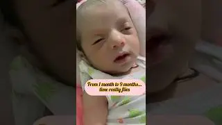 My Baby 1 to 9 Month Journey | #shorts #cutebaby #trending nding