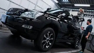新車から10年以上乗り続けた黒塗りハリアーを徹底洗車！