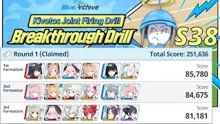 Blue Archive Global - JFD S38 Breakthrough Drill - Score: 251,636+