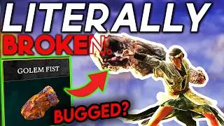 The Most BUGGED Weapon in Elden Ring | Beating Elden Ring's DLC using ONLY Golem Fist Build  @syrobe