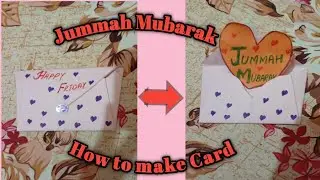 How to make Jummah Mubarak Card | Very easy method apply craft video ❣️...