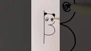 Oso panda dibujo f&aacute;cil de hacer