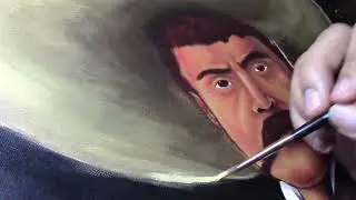 Emiliano Zapata Acrylic Speed Painting Portrait