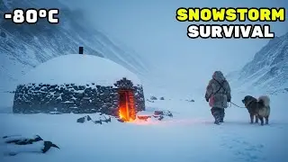 Snowstorm Survival: Stone House Living With My Tibetan Mastiff (Meat Pizza!)