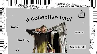 ein collective Vinted, second hand/thrift haul + Weekday haul