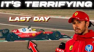 Hamilton reveals that UNEXPECTED things happened during Ferrari's final day of preseason testing.