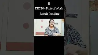 Dece04 Project Result Pending #nttcourse #shorts#dece04result