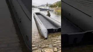 Super Long Inflatable Boat! 🚤 #boats #watervehicles #sea