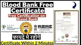 Blood Bank Free Certificate | Free Certification On Blood Bank | Free Certificate