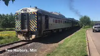 Duluth Missabe & Iron Range 332 on the North Shore Scenic Railroad to Two Harbors 2019