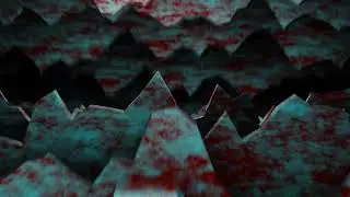 Blue Rocky Bloody Cave Background Loop Animation in 4K