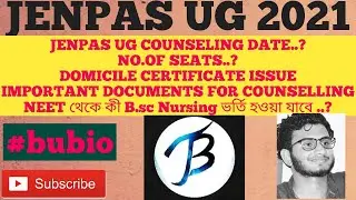 Jenpas-ug counselling date||Jenpas2021 new update||Domicile certificate issue||important document||