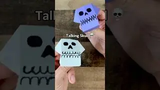 How to make easy origami skull that talks