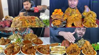 MUTTON CURRY EATING CHALLENGE, MUTTON BIRYANI EATING CHALLENGE, CHICKEN CURRY,FISH CURRY,EATING SHOW