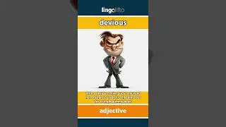 🇬🇧 Devious Meaning : Flash Card : Learn English Vocabulary