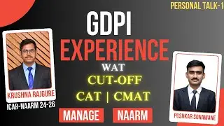 ICAR NAARM MANAGE GDPI Experience | ABM Admission | CAT & CMAT Cutoff 2025  | #ABM #GDPI