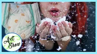 MAKE SNOW WITH DIAPERS / NAPPIES | messy cutie | Fatema's Art Show