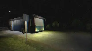 I'm alone at a desolate bus stop in Terminal Terror...