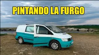 PINTANDO MI FURGO ENTERA 😱 | CAMBIO BRUTAL 🚐🎨 | MERCEDES VITO W638