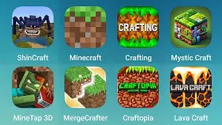ShinCraft, Minecraft, Crafting and Building, Mystic Craft, MineTap 3D, MergeCrafter, Craftopia