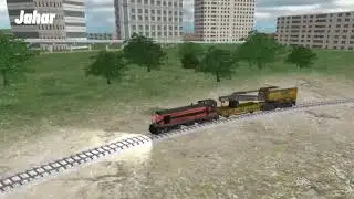 The ALCO S3 Diesel Train Navigates the Curving Tracks || TRAIN SIM
