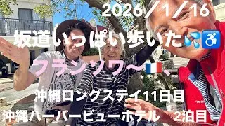 ハーバービューホテル！ラウンジなかなかでした。ここは、首里と一緒で坂道で、ハードだね。めげずにお散歩行ってフランソワ〜さんに話しかけられてお話いっぱい❣️楽しかった。やっぱ、出かけるスタイルいいね❣️