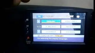 SONY CAMERA HDR-SR11 or SR12 LANGUAGE SETTINGS