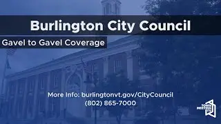 Burlington Public Hearing on Proposed Charter Amendment for Annual City Election - 1/22/2026